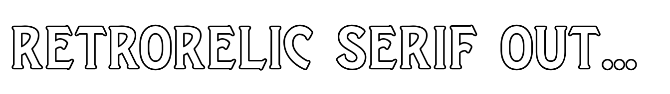 Retrorelic Serif Outline Regular